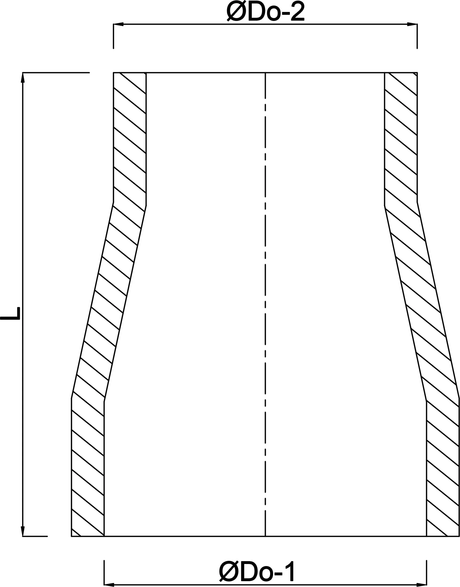 Reduzierstück Stahl 108 mm x 88,9 mm x 3,6 mm Stumpfschweißung