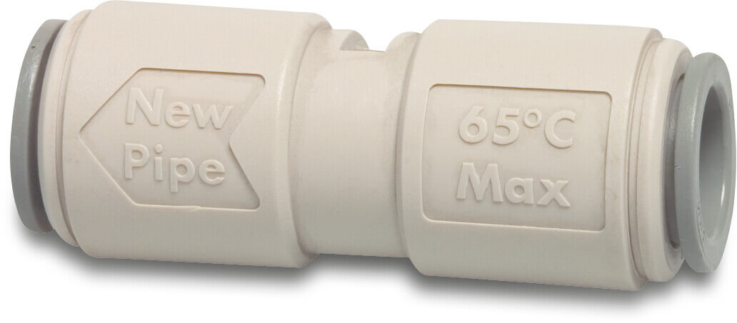 Speedfit Koppling POM 15 mm push-in 10bar grå DVGW/KIWA/WRAS