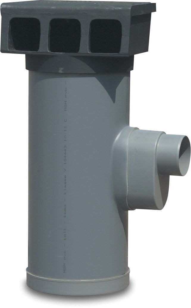 Street drain PVC-U 315 mm x 125 mm spigot grey type TK 315-2