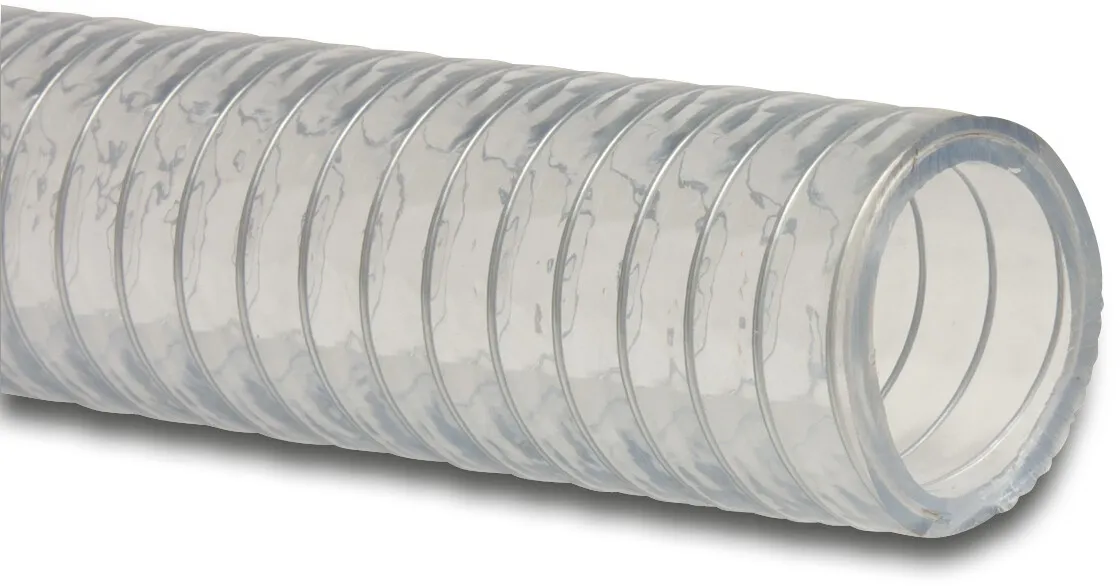 Profec Suge- og trykslange PVC/stål 102 mm 2bar 0.6bar transparent 30m type Megasteel