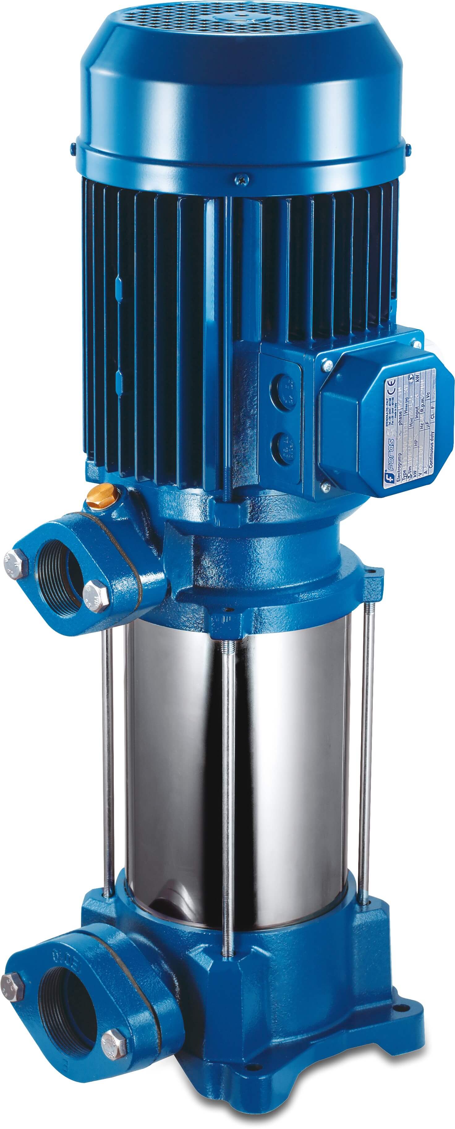Foras Multi-stage centrifugal pump 1 1/4" female thread 230/400VAC blue type P7SV - 250/5T