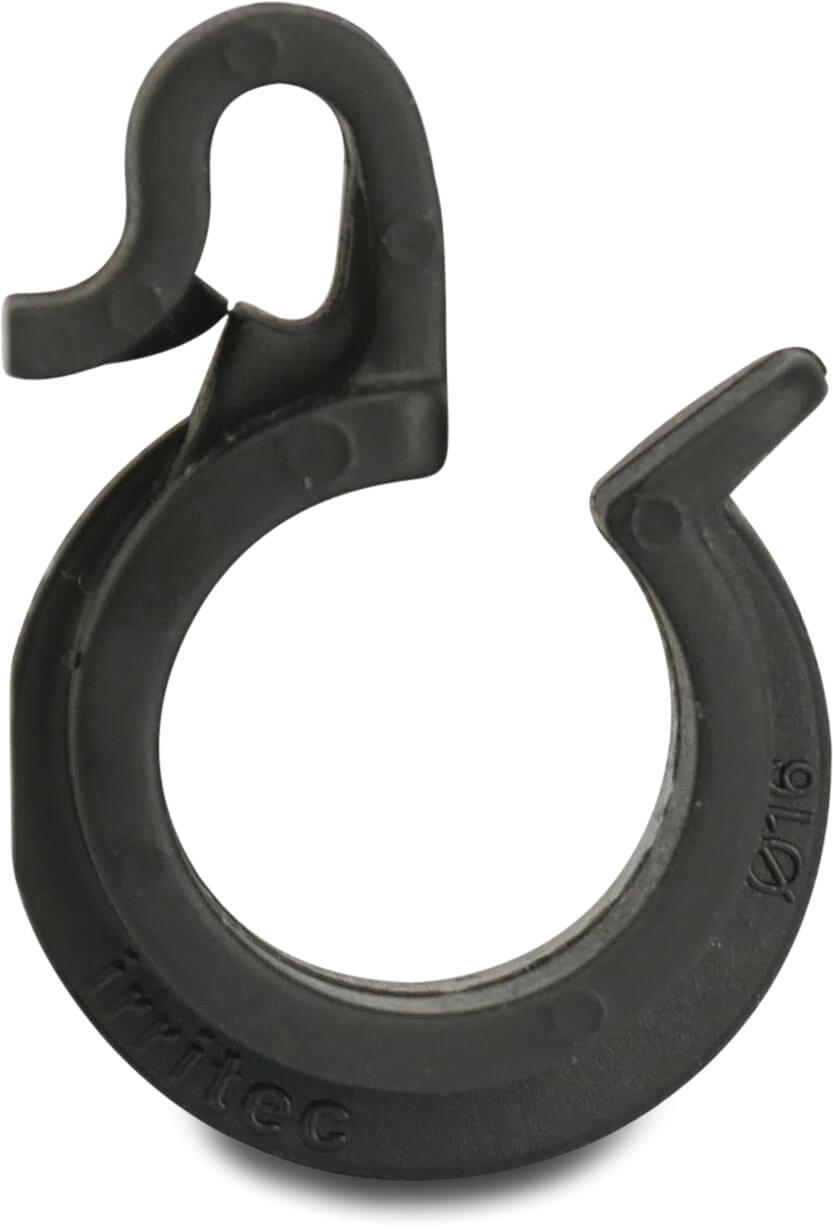 Pipe clip for driplines PP 32 mm black