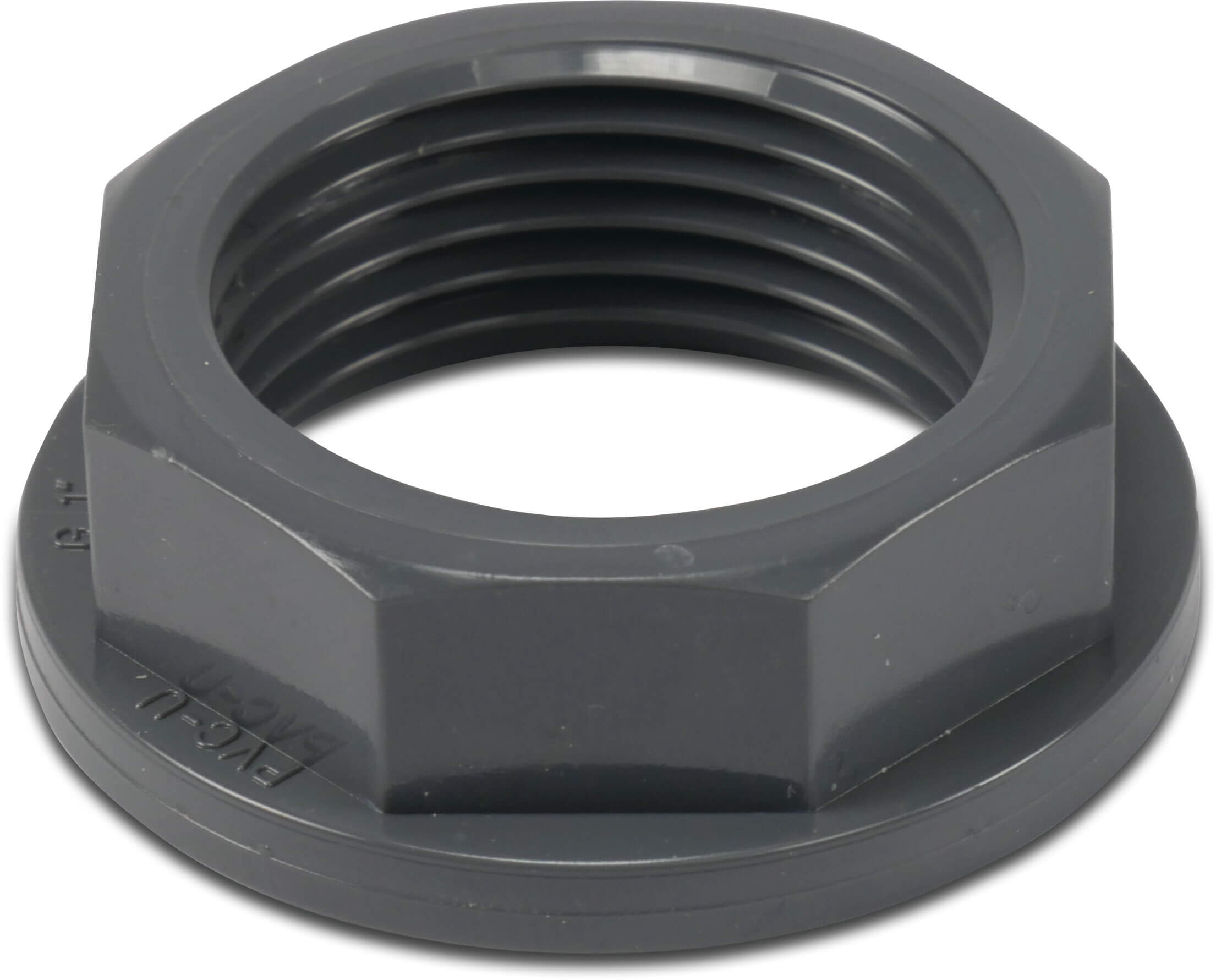 VDL Nut PVC-U 1 3/4" female thread grey