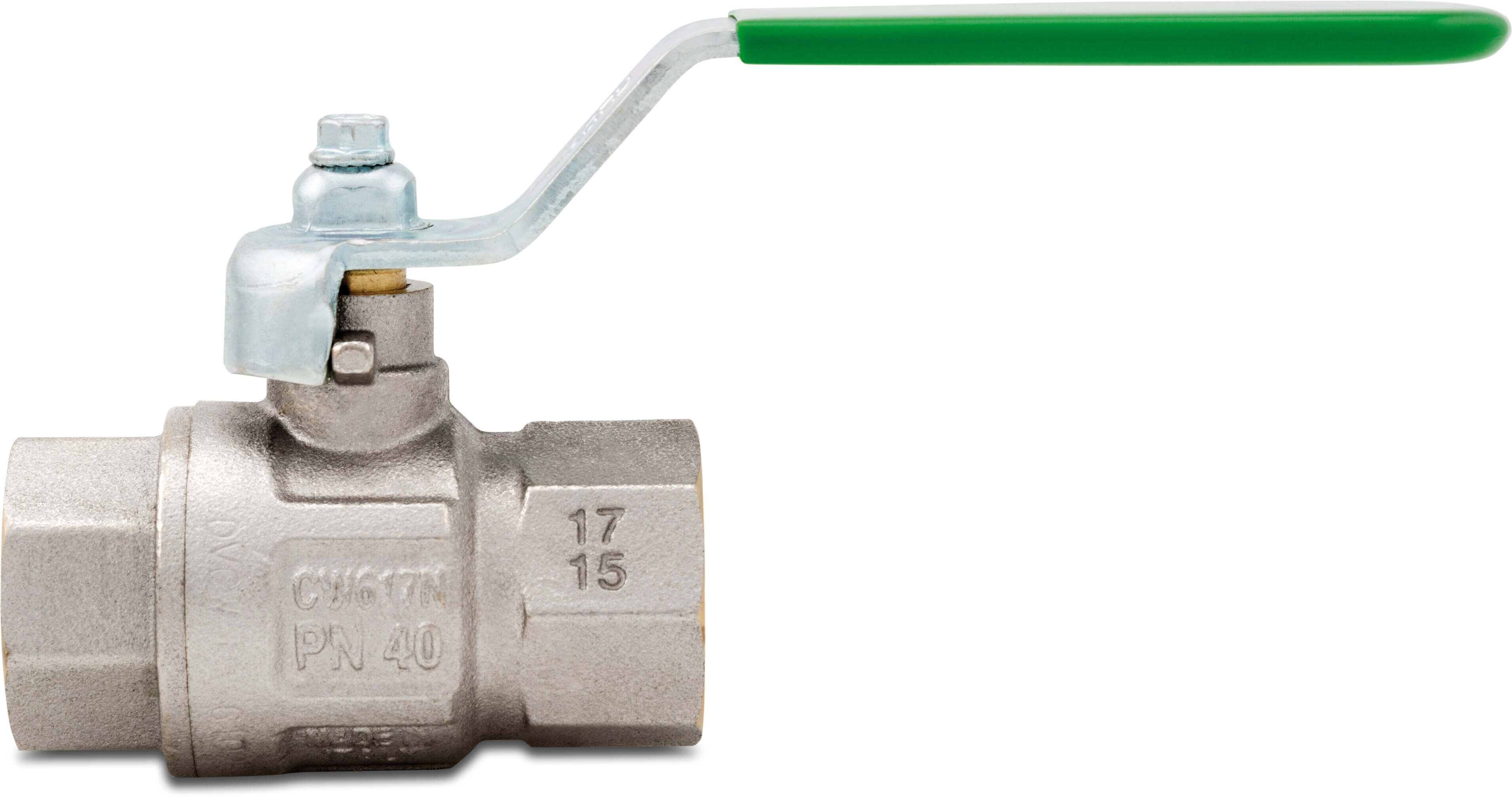 Itap Kogelkraan messing vernikkeld 2" binnendraad 25bar DVGW/WRAS type 376