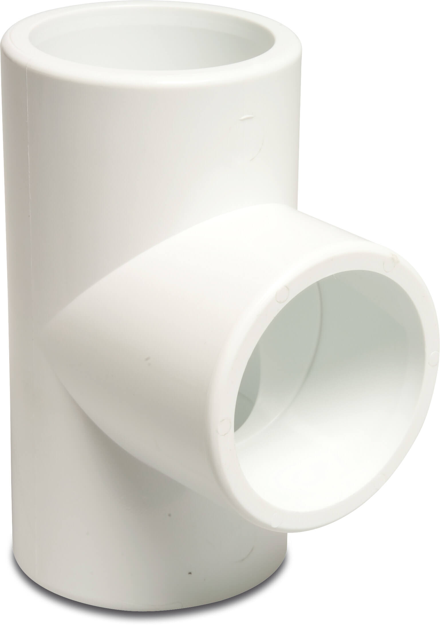 T-piece 90° PVC-U 1 1/2" imperial glue socket 16bar white