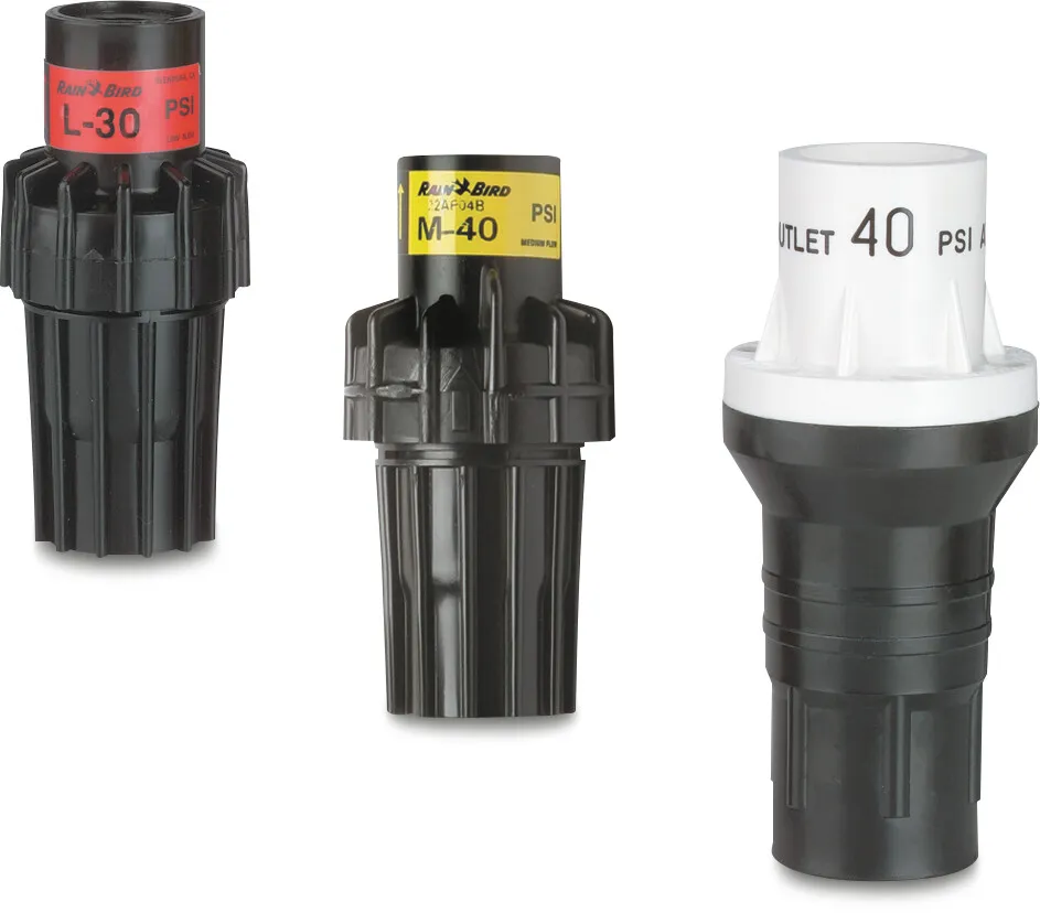 Rain Bird Trykregulator plastik 3/4" indvendig gevind sort type PSI-M15