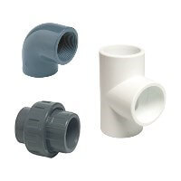 PVC Tank Connector Plimat 1/2" to 4" Imperial Sizes Pipe Fittings Grey 