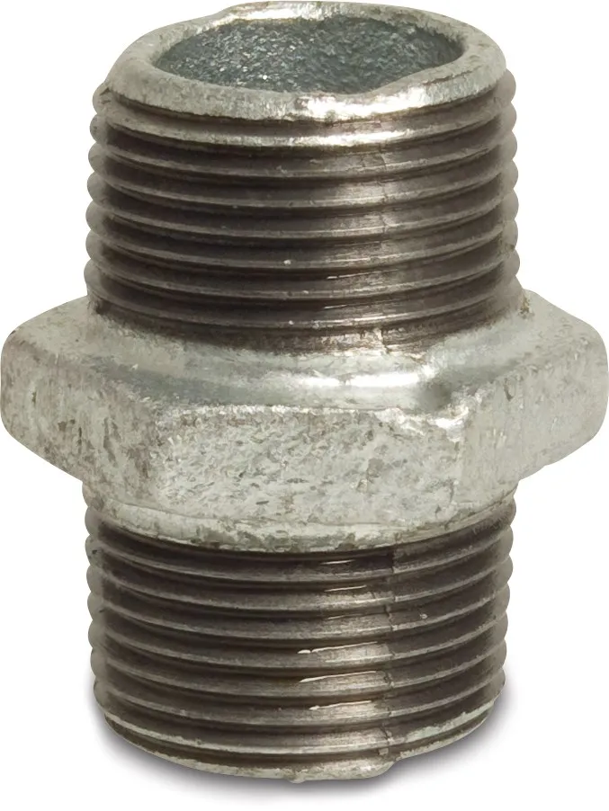 Profec Nr. 280 Nipple cast iron galvanised 1/8" male thread 25bar DVGW