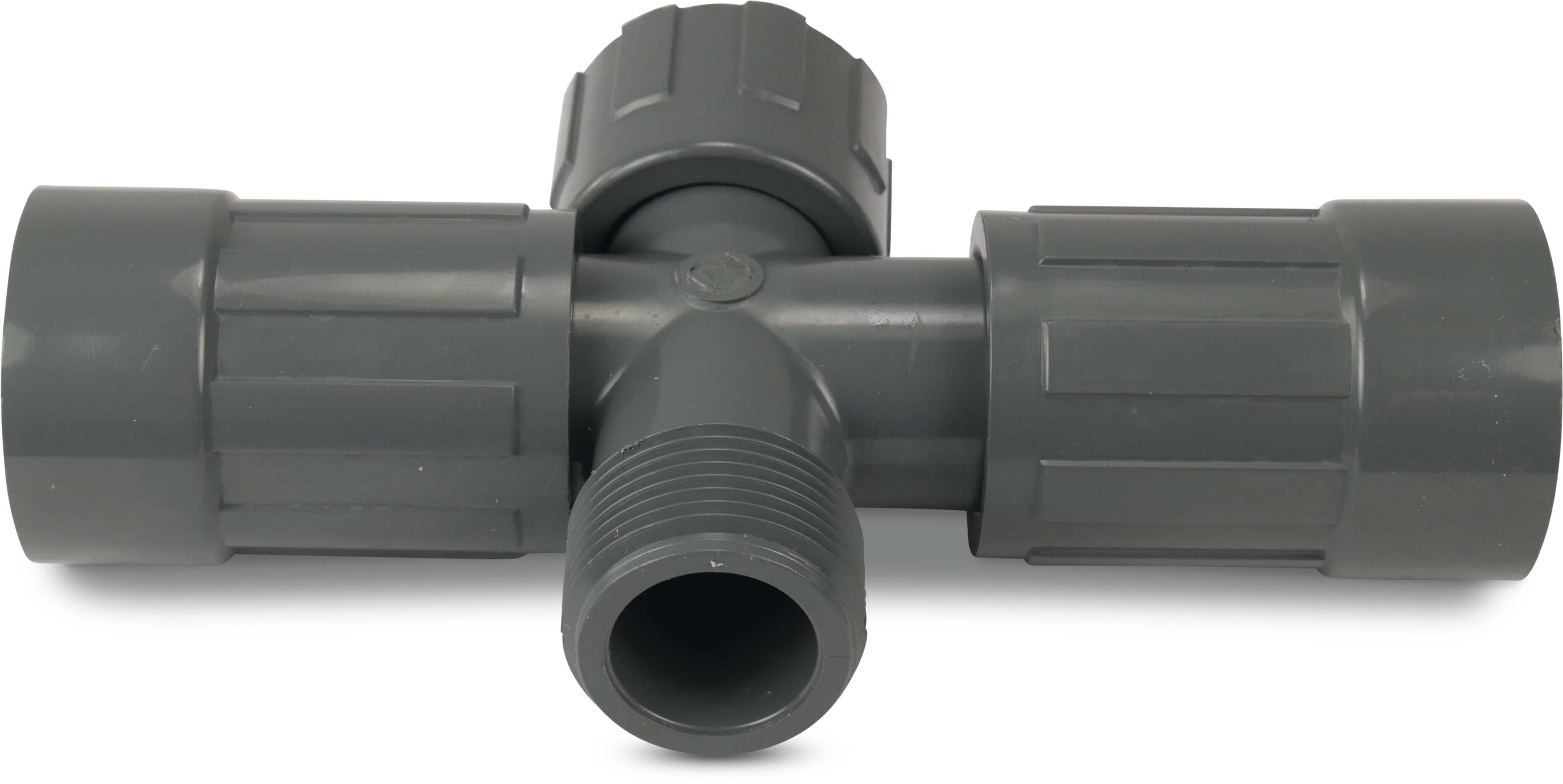 Rain Bird Manifold PVC 1" indvendig gevind x indvendig gevindmøtrik x udvendig gevind 10bar grå type RB1220-010