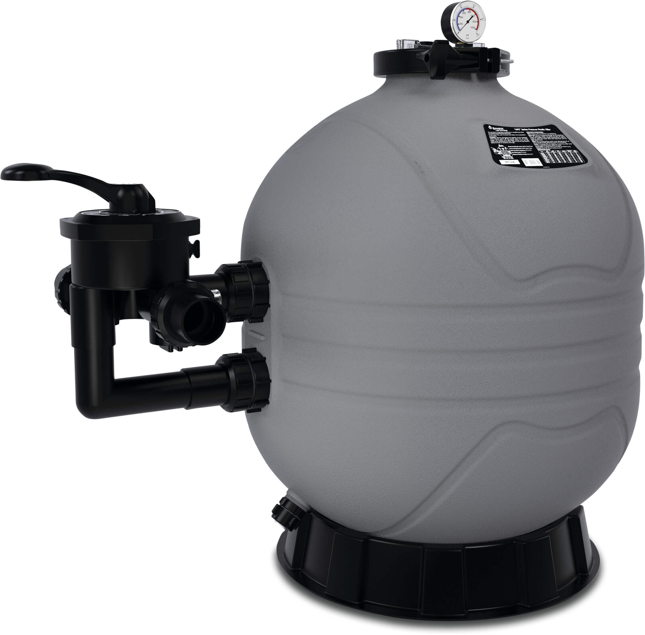 Flotide Sandfilter HDPE 50 mm / 1 1/2" metrik/imperial limkoppling 2,8bar grå type MFS17
