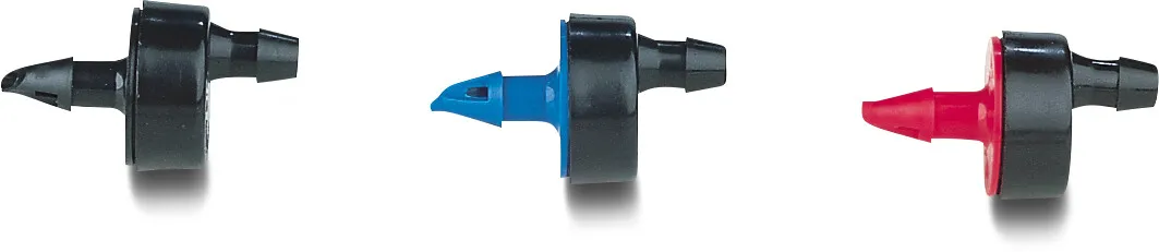 Rain Bird Button dripper plastic 4/7 mm push-in x barbed 3,5bar 2ltr/h blue type XB-05PC