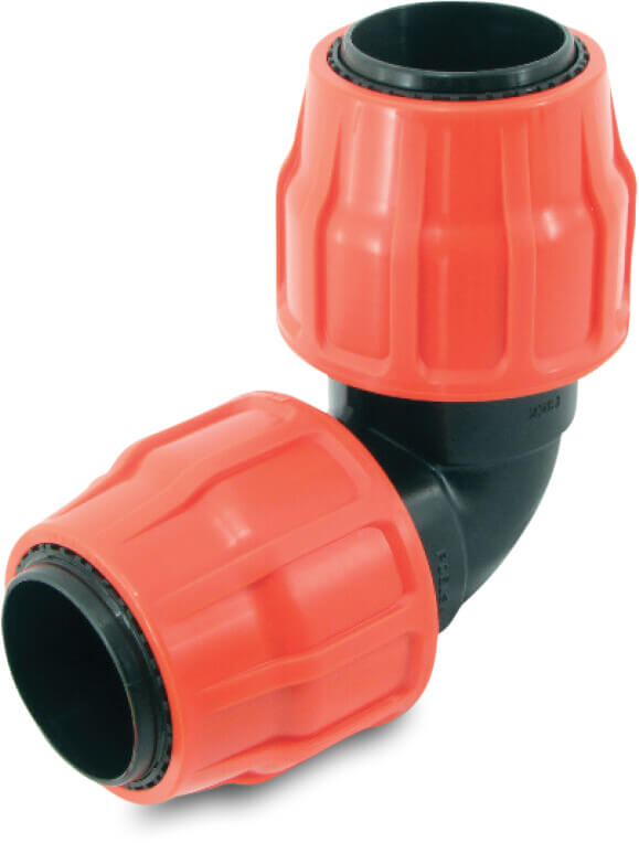 Vinkel PP 102 mm spænd 6bar type Layflat