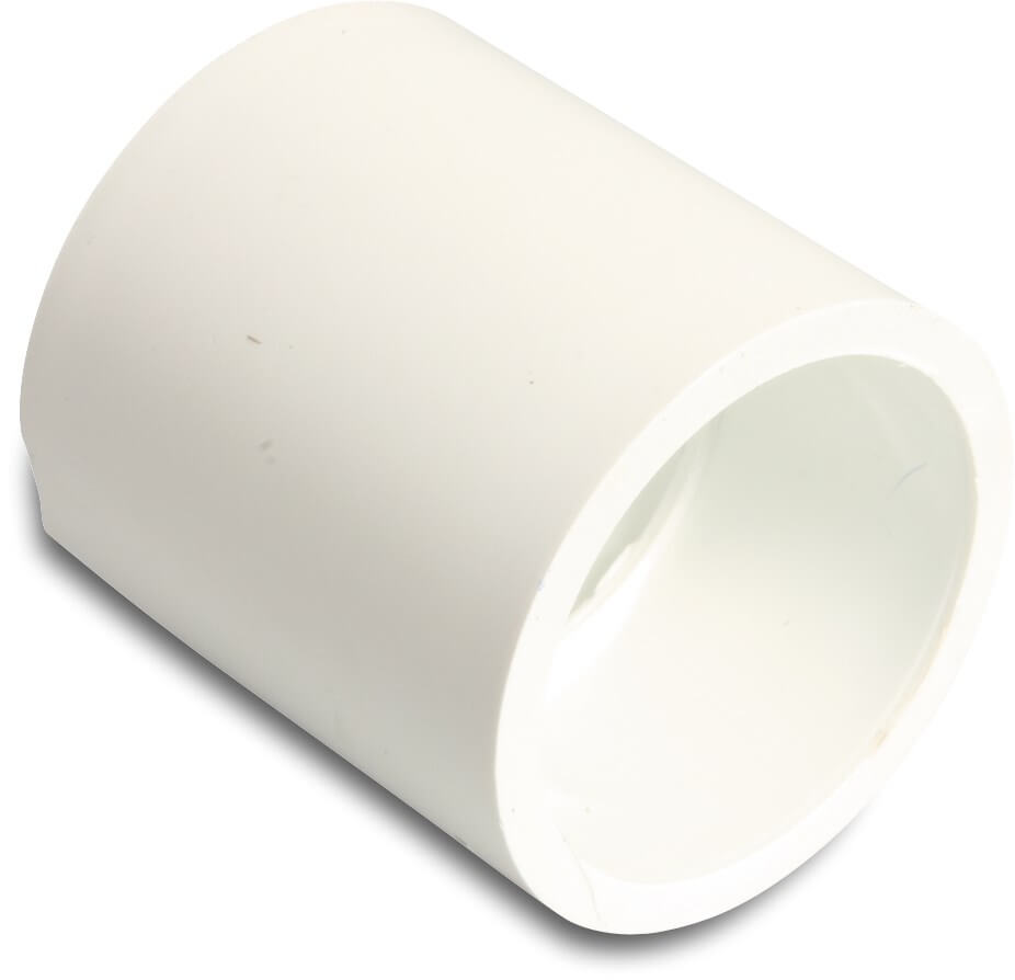 Socket PVC-U 1 1/2" imperial glue socket 16bar white