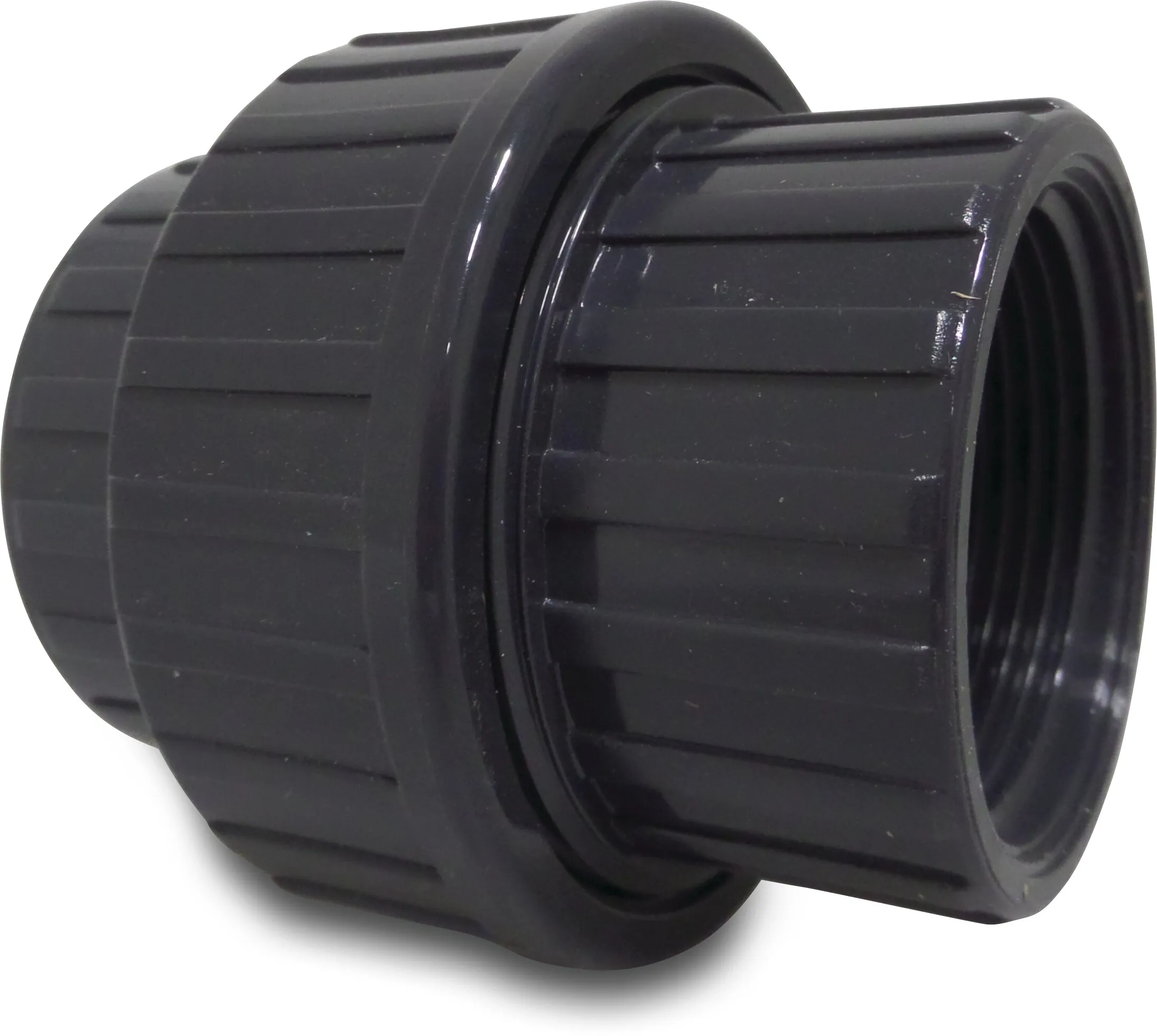 Profec Koppeling PVC-U 1/2" binnendraad 10bar grijs