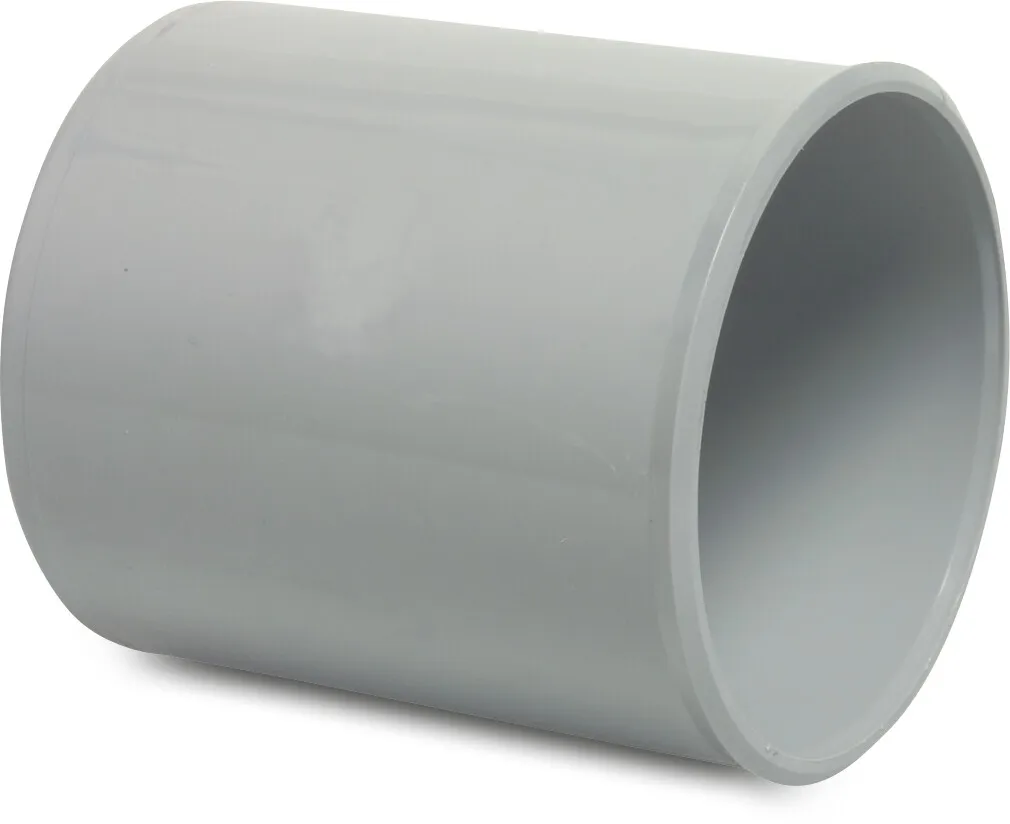 Drainage socket PVC-U 50 mm glue socket grey KOMO