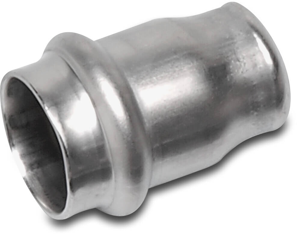 Bonfix Kappe Edelstahl 316L 54 mm Pressmuffe KIWA