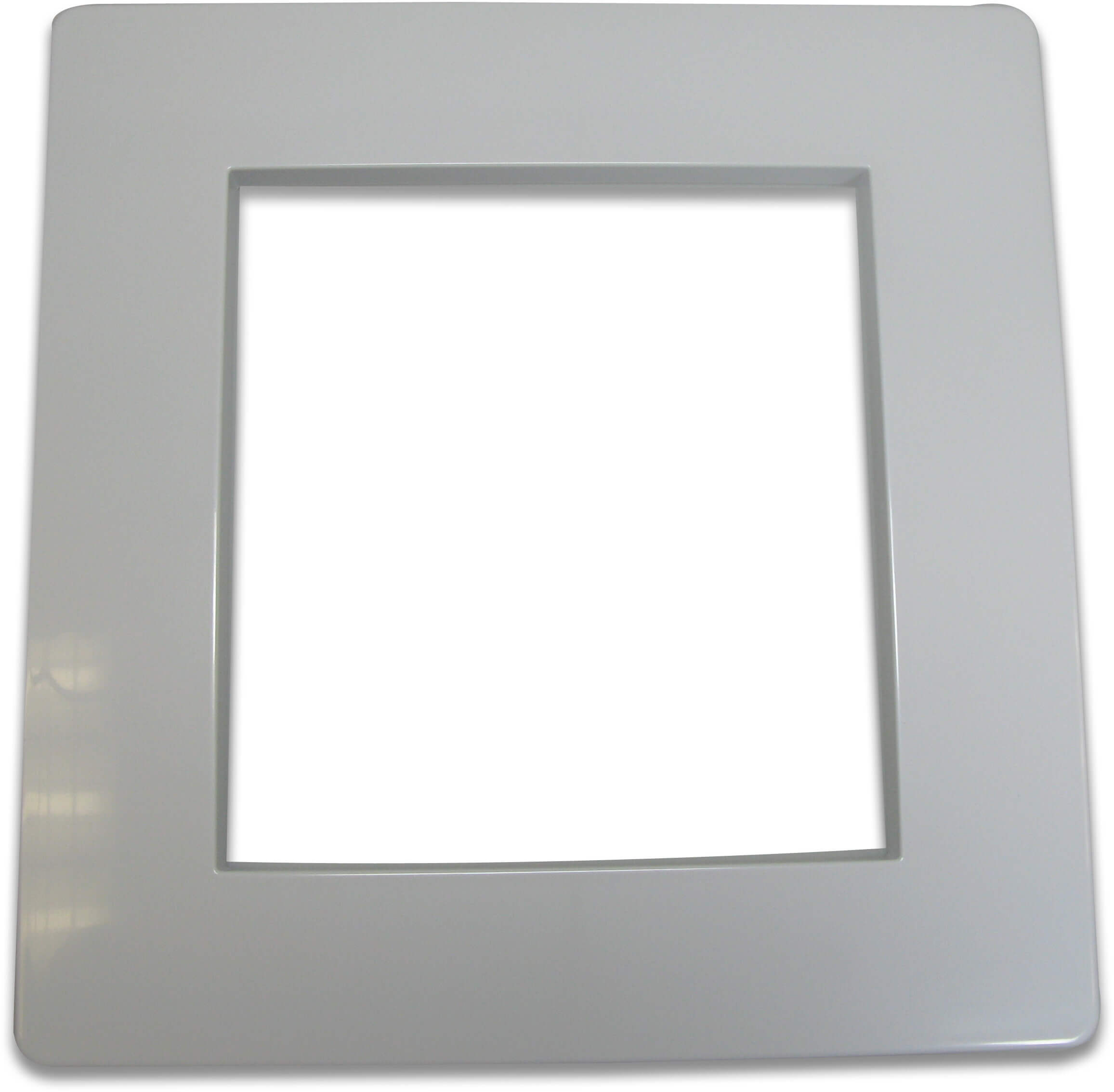Skimmer cover plate square white