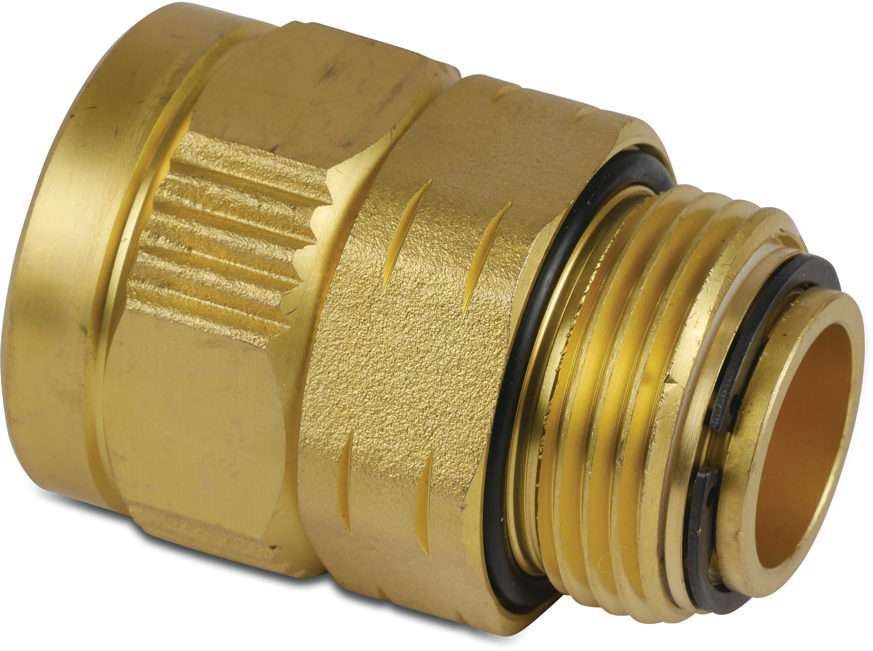 Rotary coupler 3/4" x 1" male thread x female thread