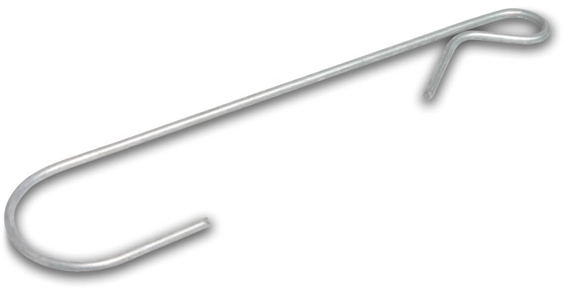 Pipe suspension hook steel galvanised 32 mm 16cm