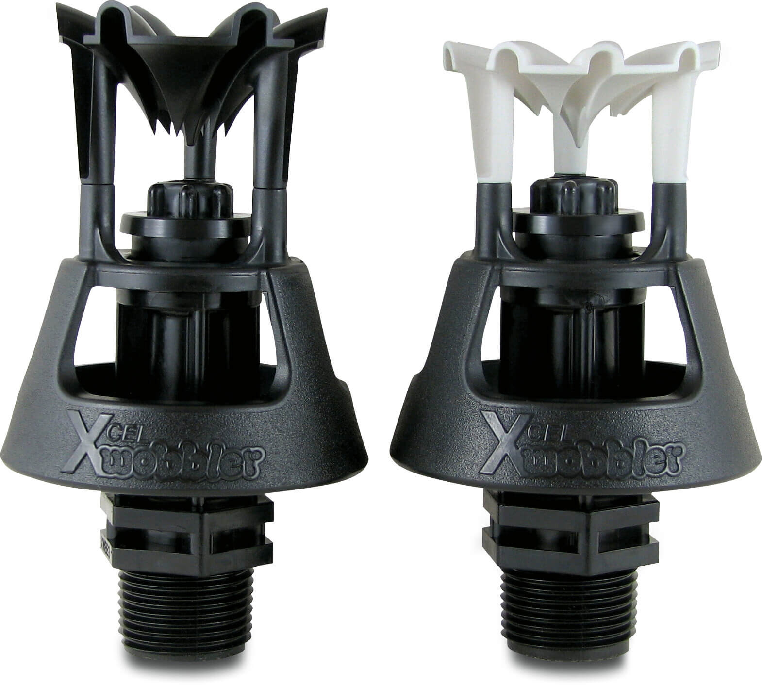 Senninger Vollkreisregner Kunststoff 1/2" Außengewinde 2,78 mm lime Typ Xcel wobbler High Angle black deflector nozzle 7