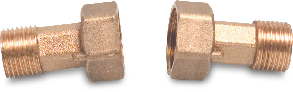 Profec Accessories brass 3/4" x 1/2" female threaded nut x male thread type flat seal