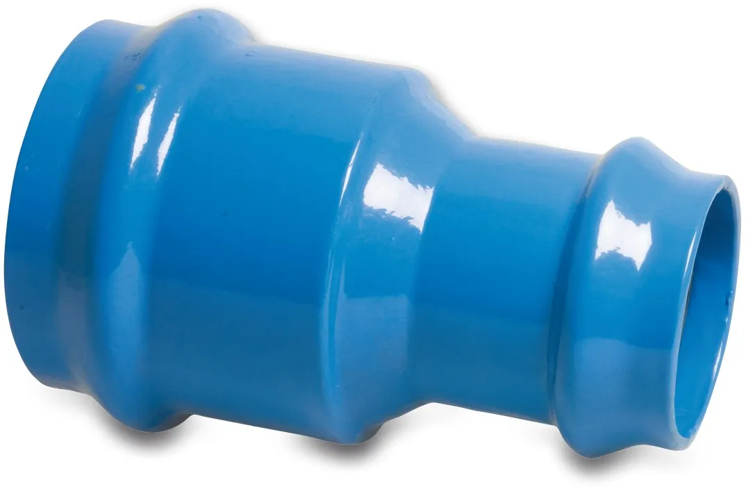 Profec Reducer socket ductile iron (GGG40) 160 mm x 110 mm ring seal 10bar blue type MMR-KS