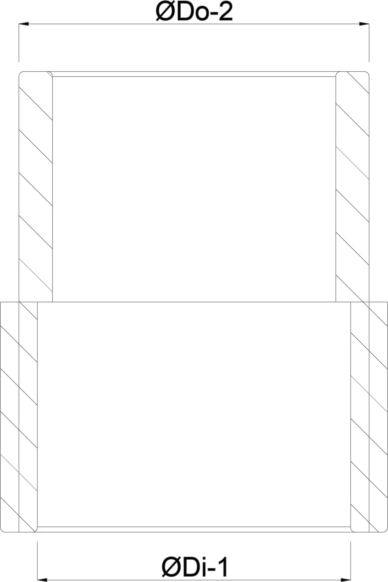 Socket PVC-U 1 1/2" imperial glue socket x imperial glue spigot 16bar white
