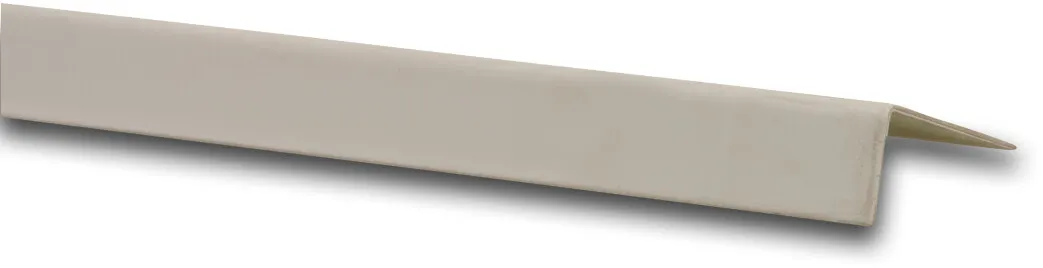 L-profil Renolit metalplade 25 mm x 50 mm grå 2m type udvendigt hjørne 88°