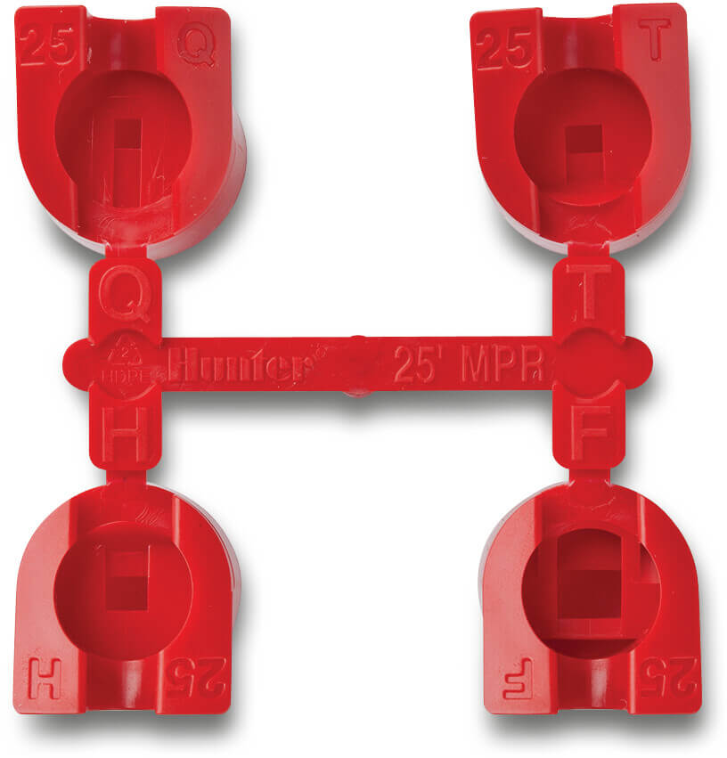 Hunter nozzle set 4-stk 4.5bar 90°- 360° beige type MPR-35