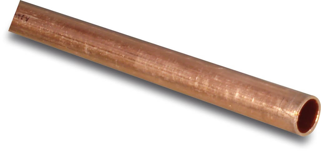 Tube copper 12 mm plain 5m KIWA/GASTEC