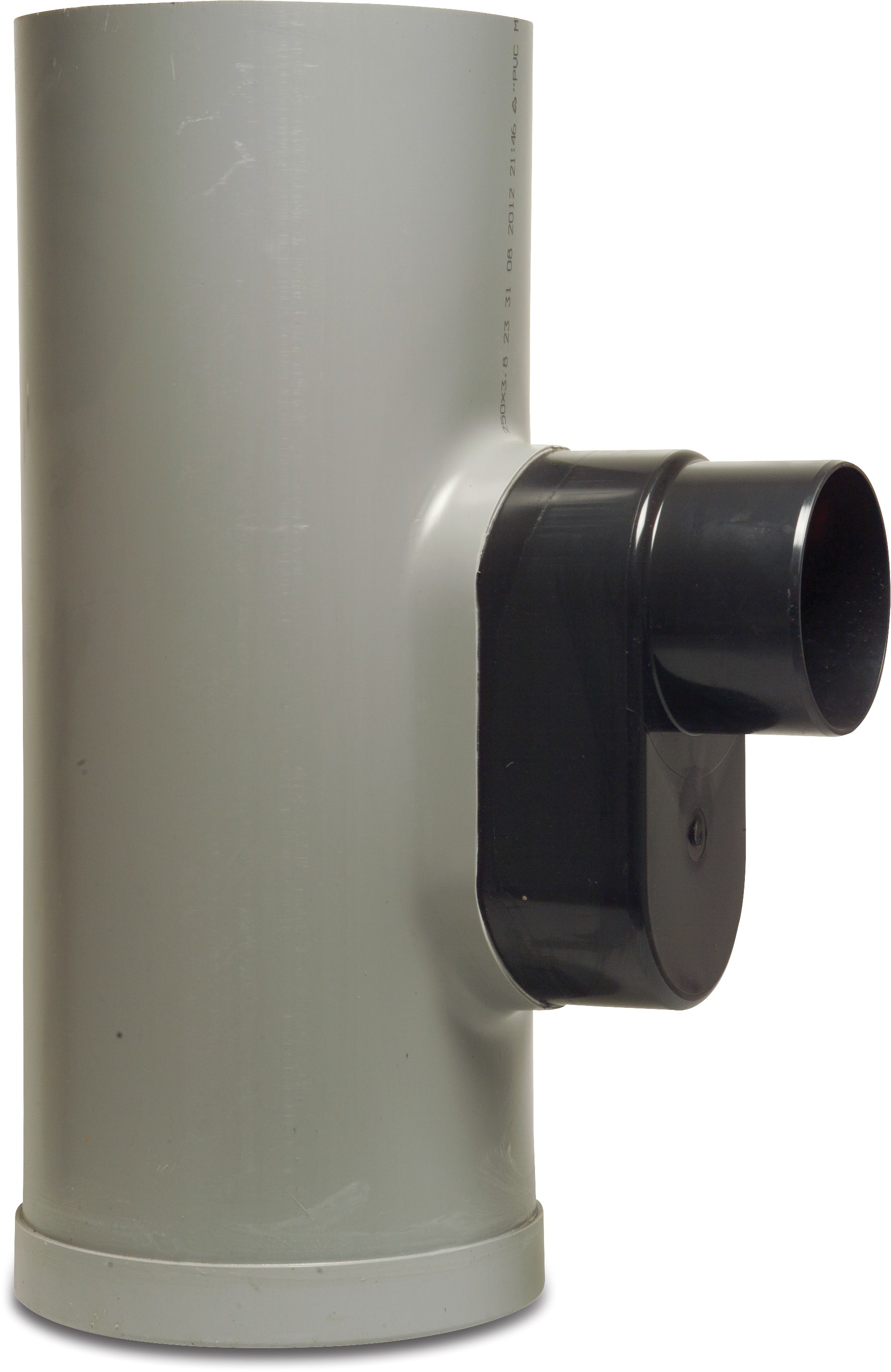 Drain base PVC-U 250 mm x 125 mm spigot grey