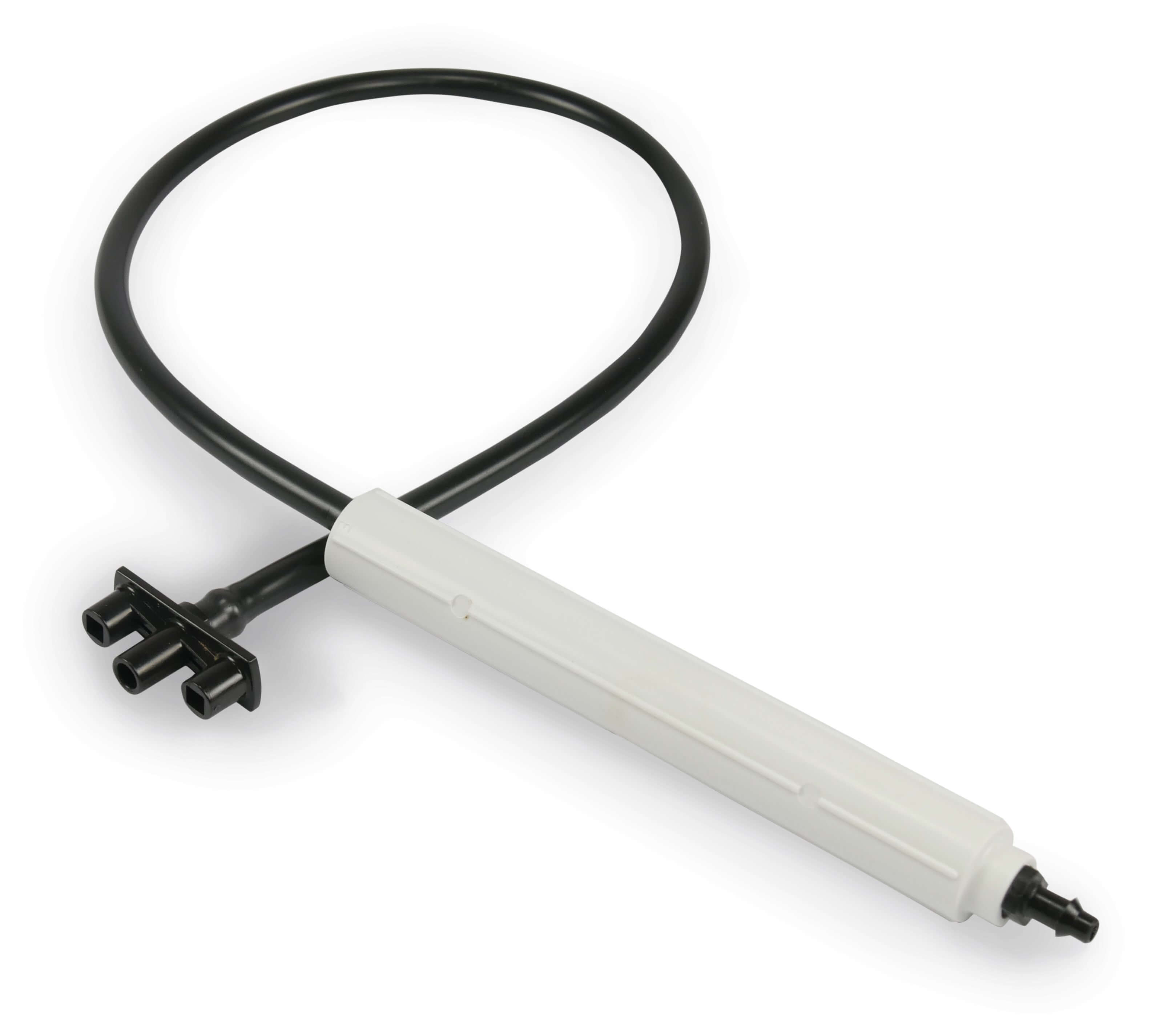 NaanDanJain Suspended stand with stabilizer plastic 4/7 mm taper M x push-in 30cm black/white