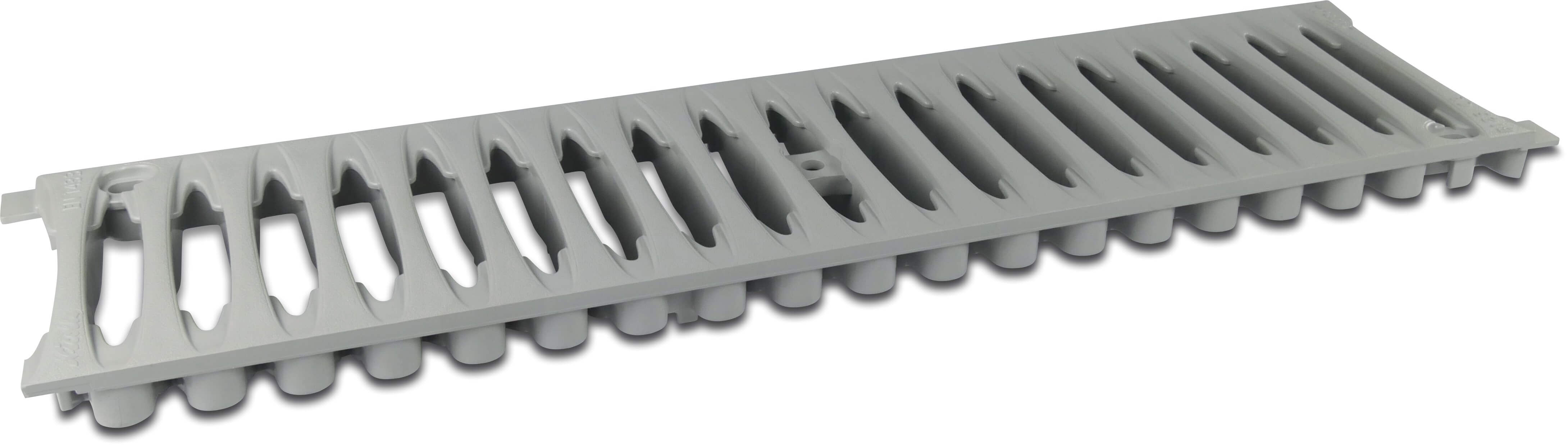 Floor channel grid PVC-U grey type with slits