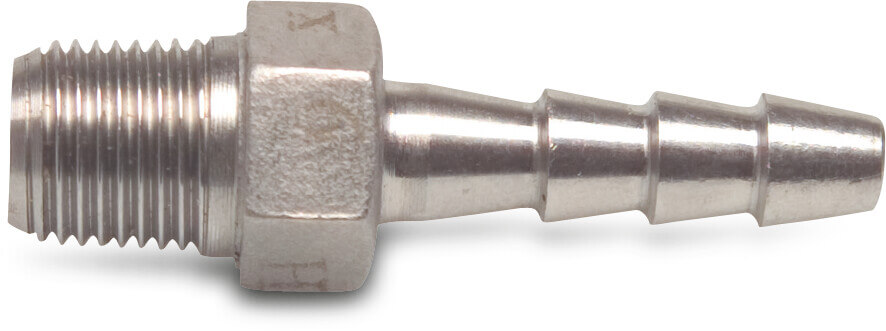 Profec Hose tail stainless steel 316 1 1/2" x 40 mm male thread x hose tail 50bar