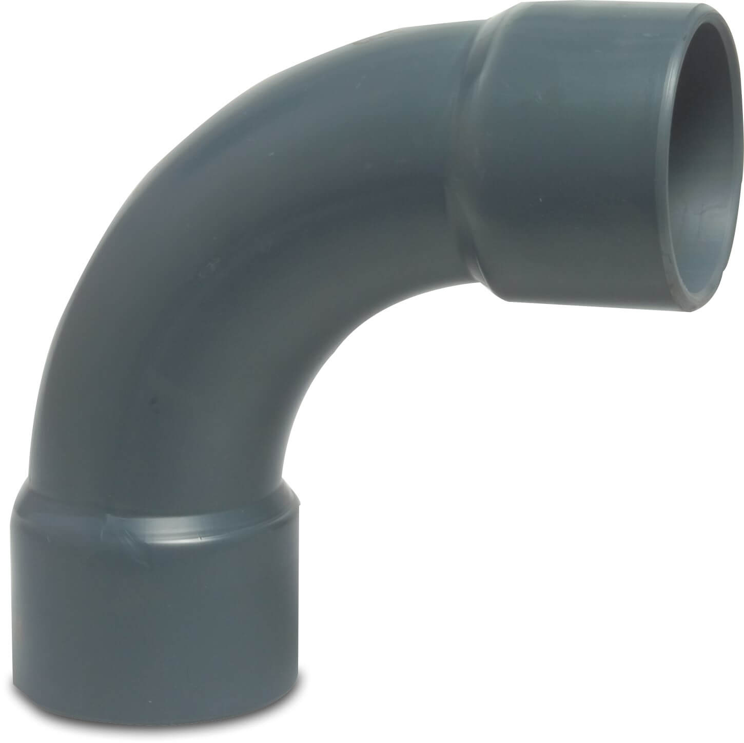 Profec Long bend 90° PVC-U 32 mm glue socket 16bar grey type made from tubing