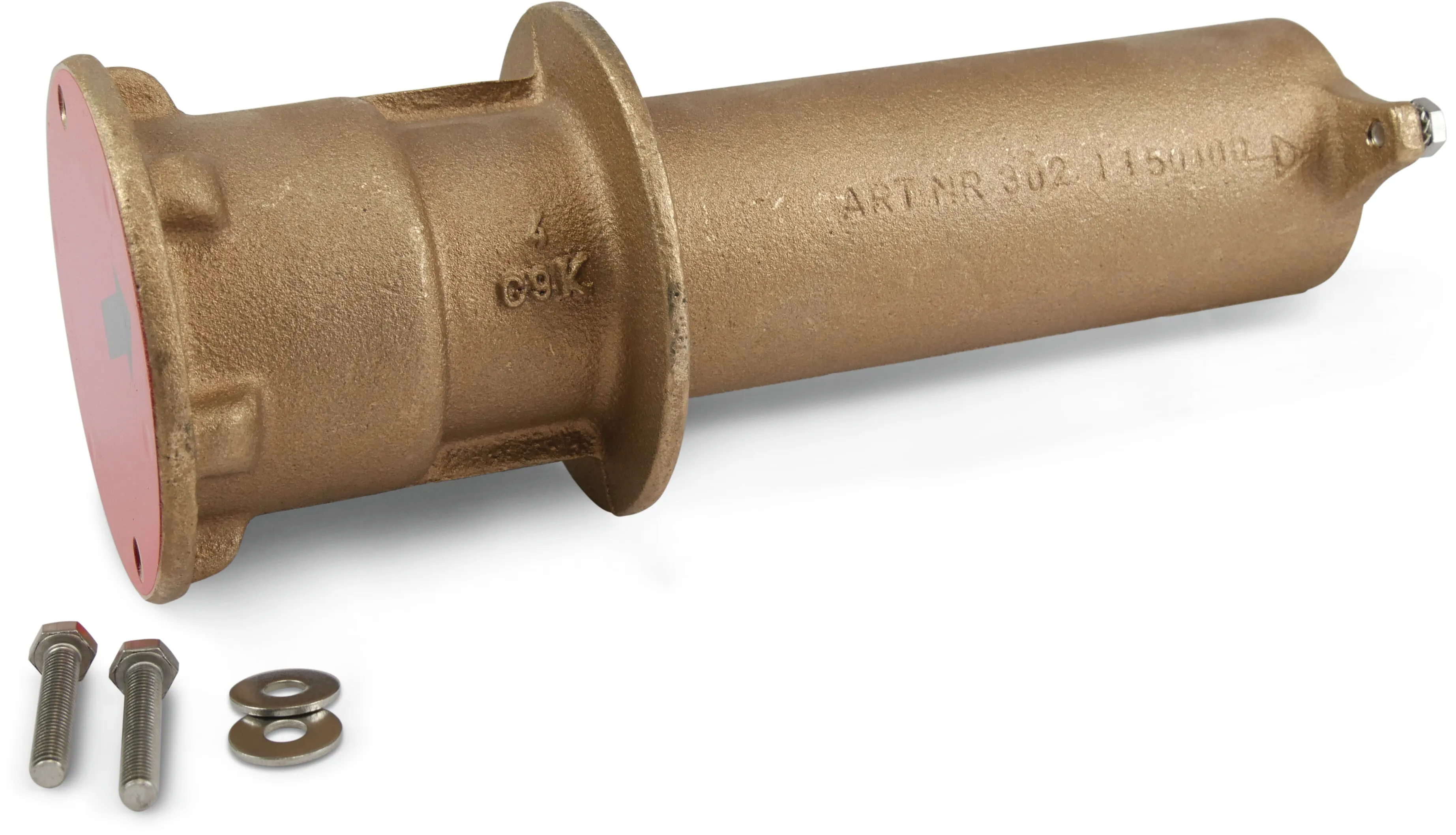 Przepust ścienny mosiądz 1 1/2" x 2" GW gun metal 240 mm typ Standard