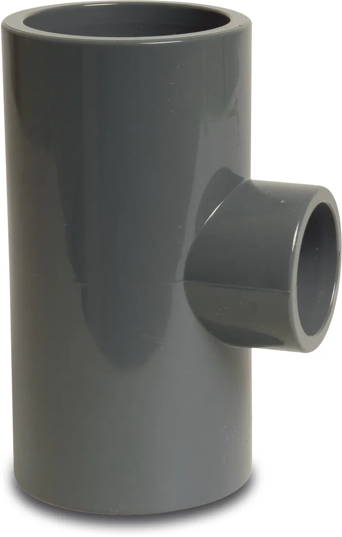 Profec Verloop T-stuk 90° PVC-U 32 mm x 20 mm x 32 mm lijmmof 16bar grijs