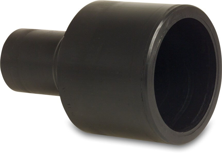 Profec Reducer socket PE100 25 mm x 20 mm spigot SDR 11 10bar 16bar black DVGW