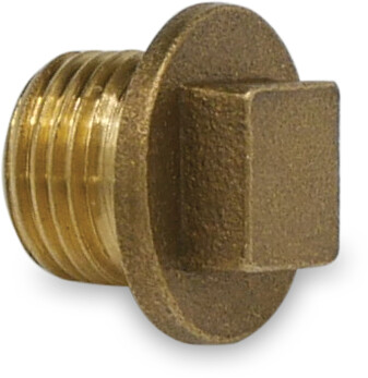 Profec Nr. 290 Stopfen Messing 4" Außengewinde 40bar