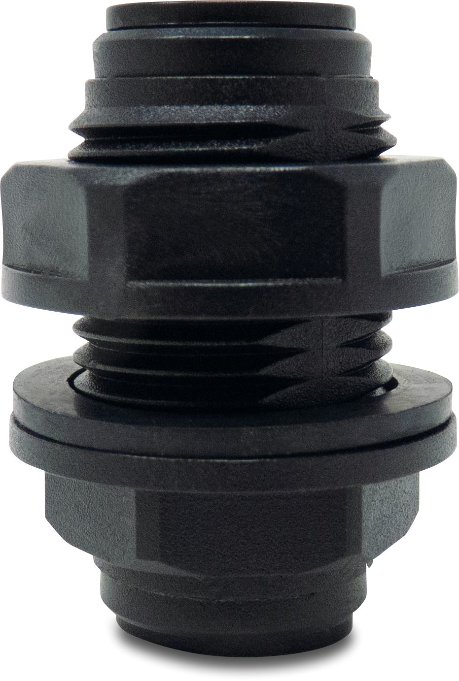 Doorvoer POM 4 mm insteek 20bar zwart WRAS type Aquaspeed