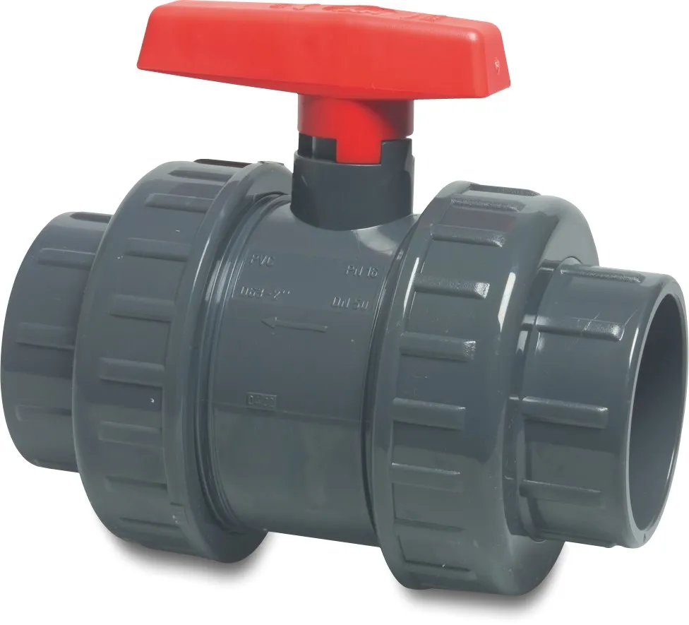 Zawór kulowy PVC-U 25 mm KW 16bar DN20 szary type AK
