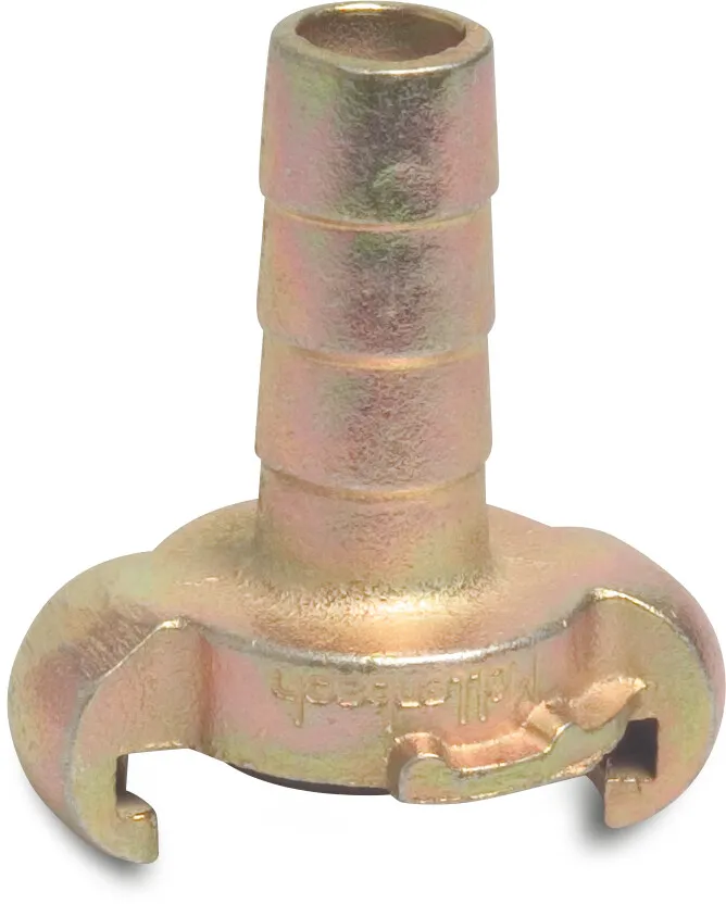Quick coupler steel galvanised 13 mm hose tail CD 42 10bar