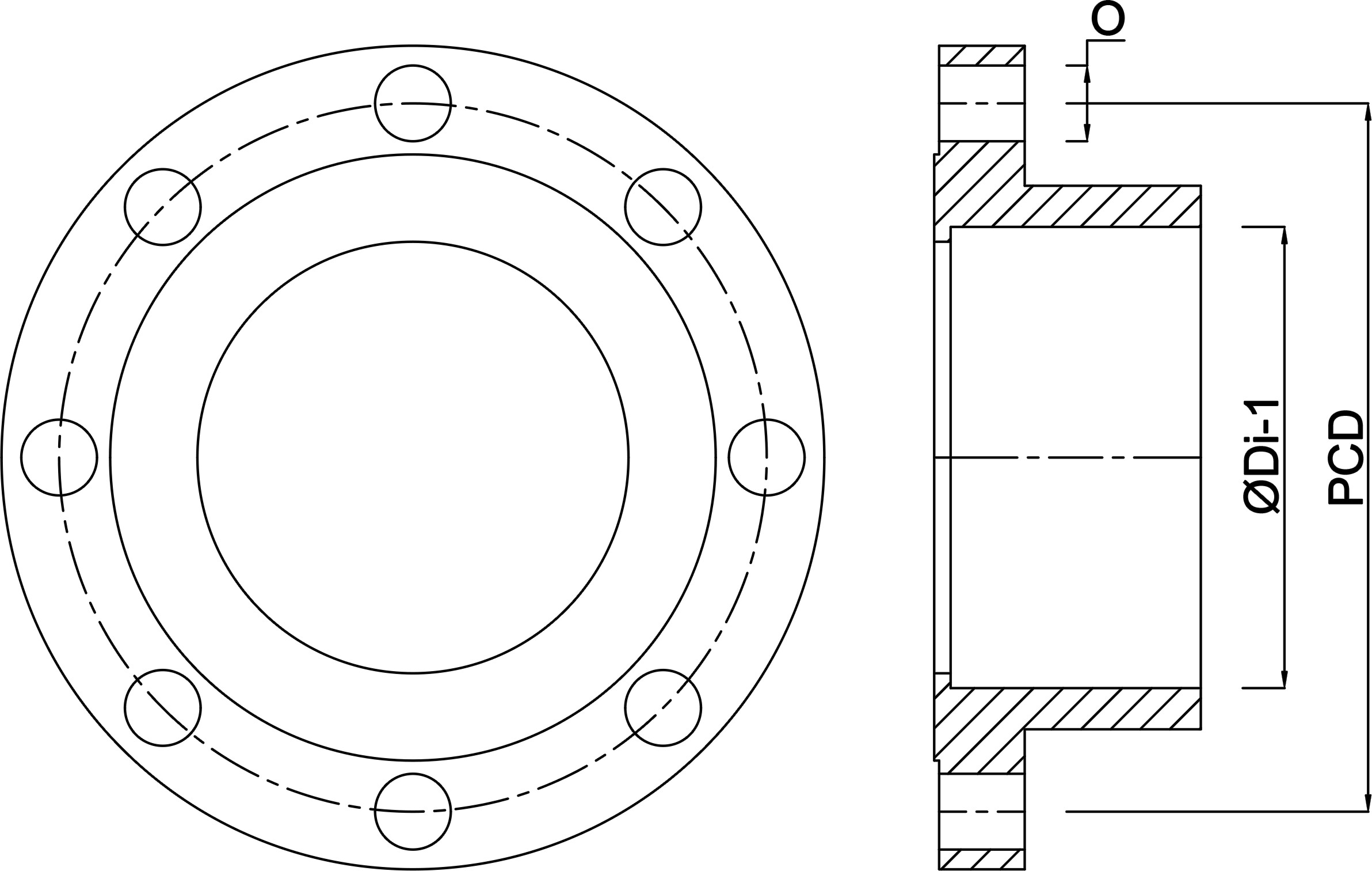 VDL Adaptateur à bride PVC-U 315 mm collage femelle 10bar DN300 gris PN10 type A