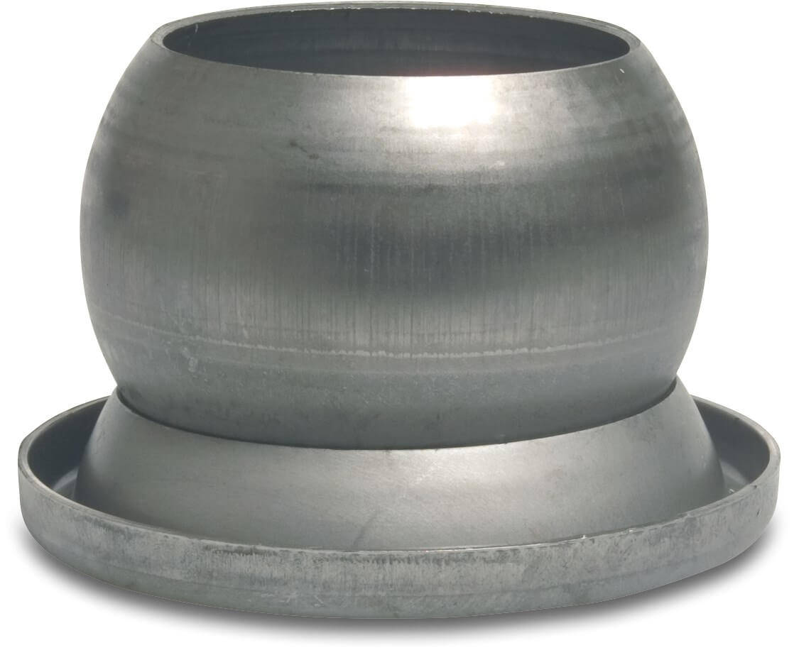 Quick coupler ball steel 80 mm male part Italian x butt welding type Italian