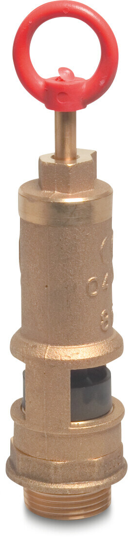 MZ Pressure release valve brass 1 1/4" male thread type 0860