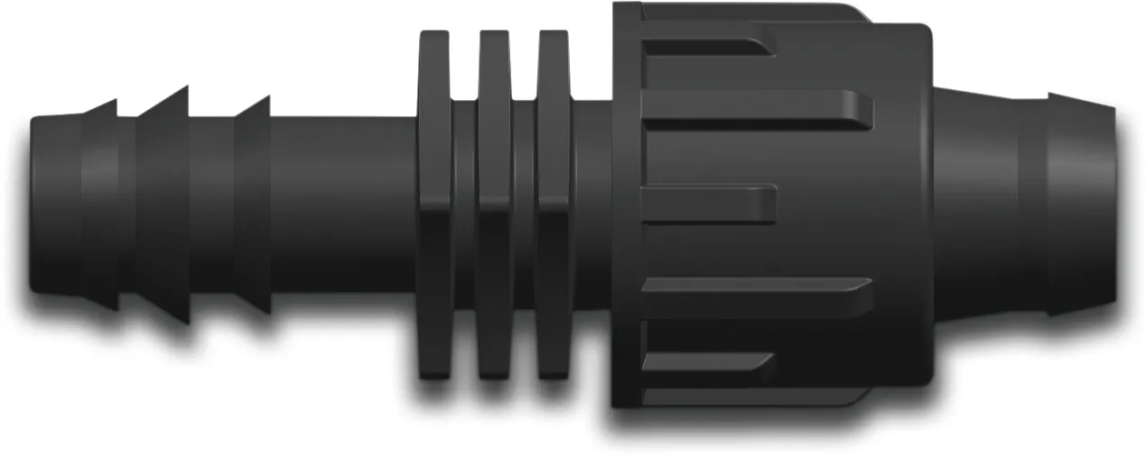 Övergång PP 20 mm x 17 mm hulling x tejp 6bar svart