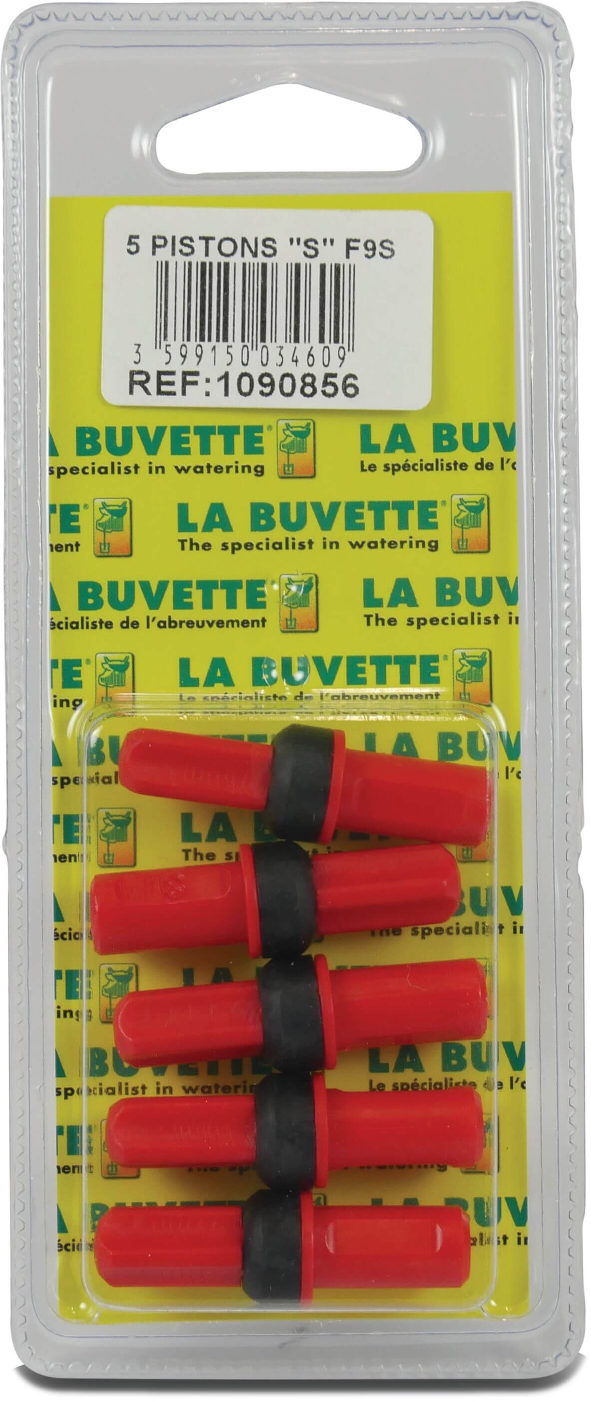 La Buvette Vervangingsklep rood voor "S" F 9 S (x5) blister van 5 stuks (1090856)