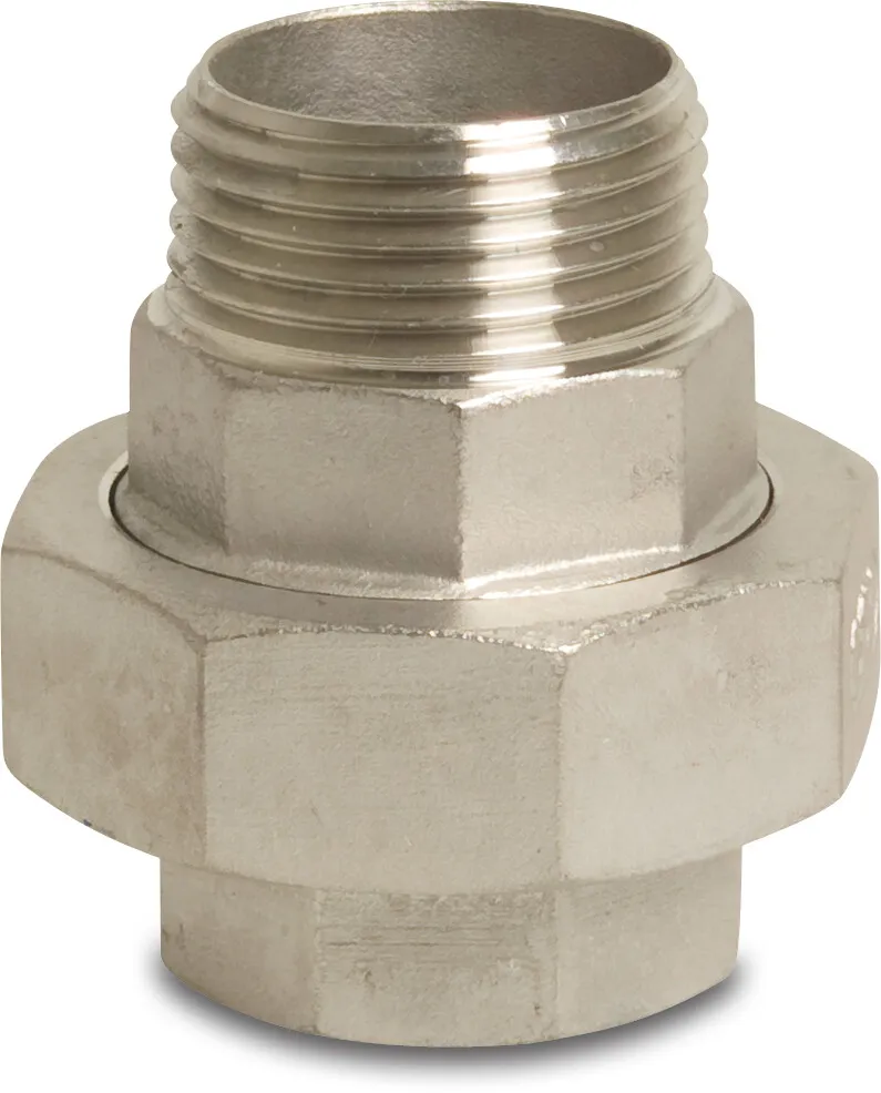 Profec Nr. 341 Union coupler stainless steel 316 2 1/2" female thread x male thread 16bar type conical