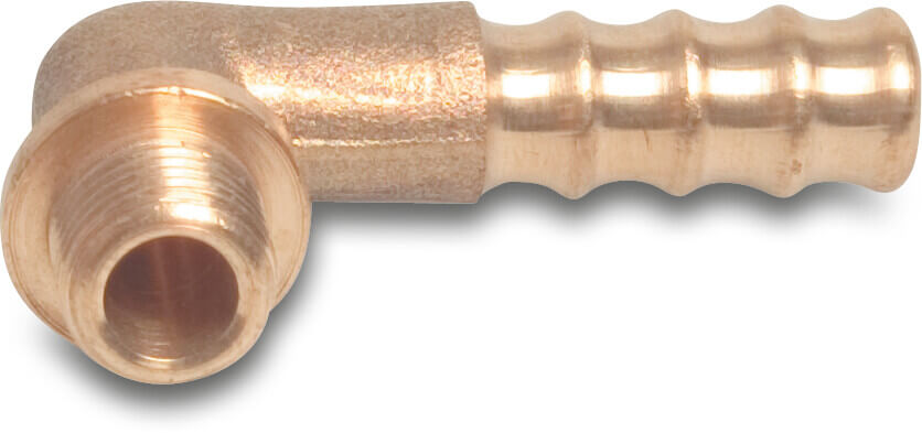 Profec Böj 90° mässing 1/4" x 12 mm utvändig gänga x slangkoppling
