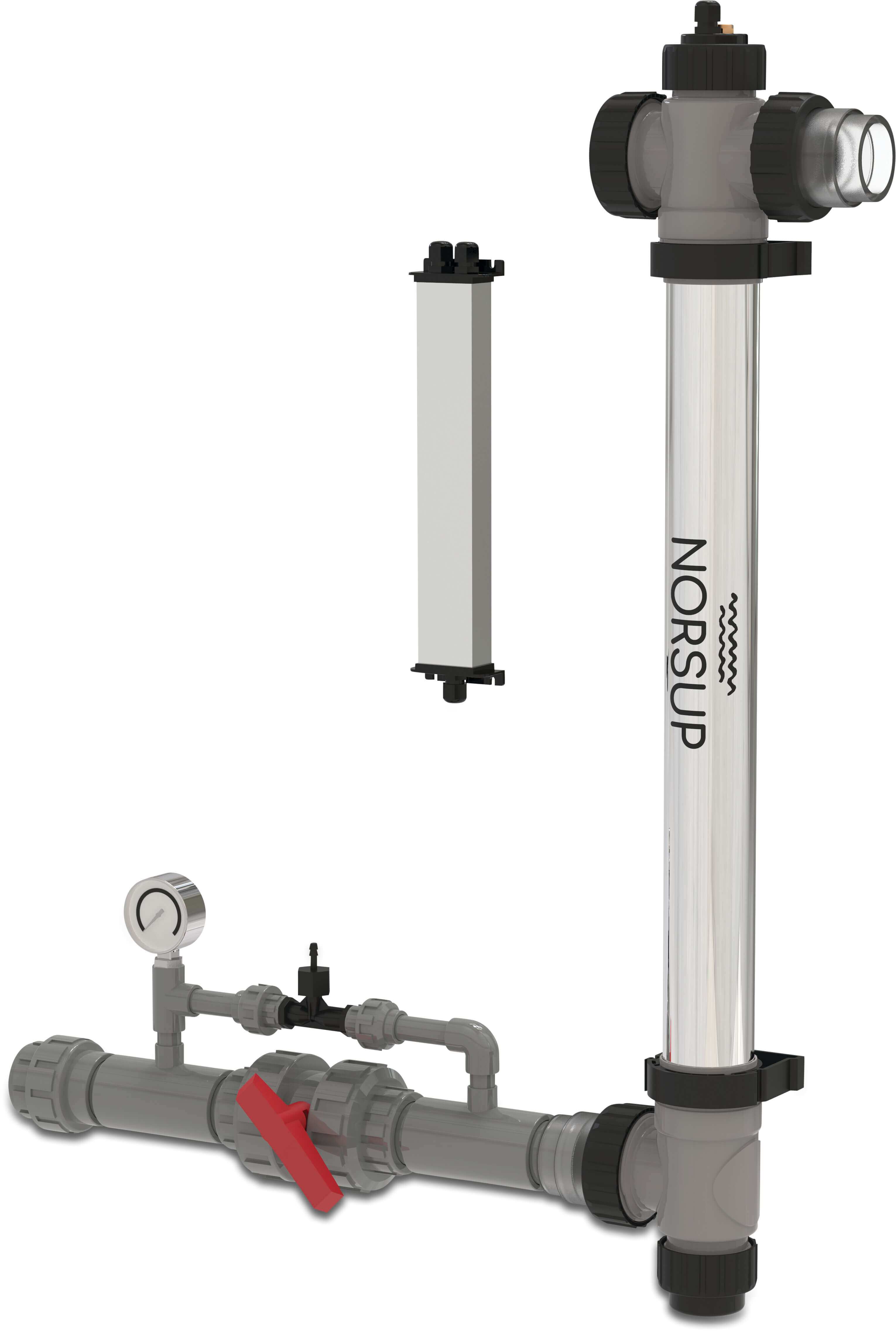 Norsup UV & Ozone disinfection unit 63 mm x 2" glue socket x female thread 2.5bar type AOP 75